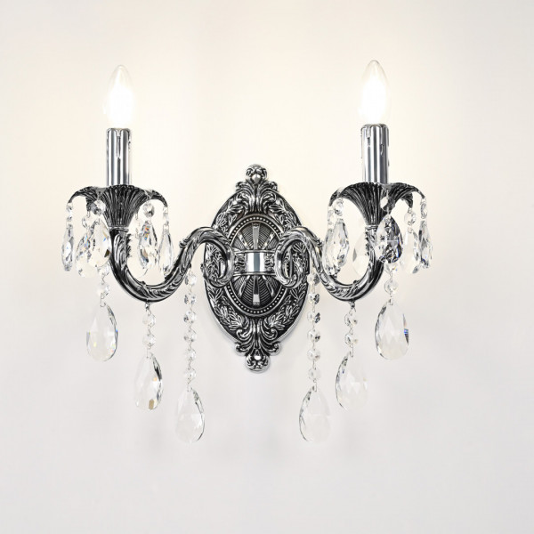 Бра с хрустальными подвесками AL7901B10/2/175 B NB Bohemia Ivele Crystal
