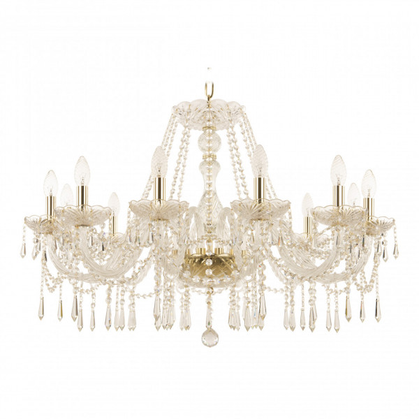Люстра хрустальная 104/12/300 G Bohemia Ivele Crystal