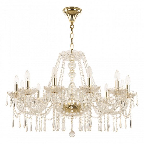 Люстра хрустальная 104/12/300 G Bohemia Ivele Crystal