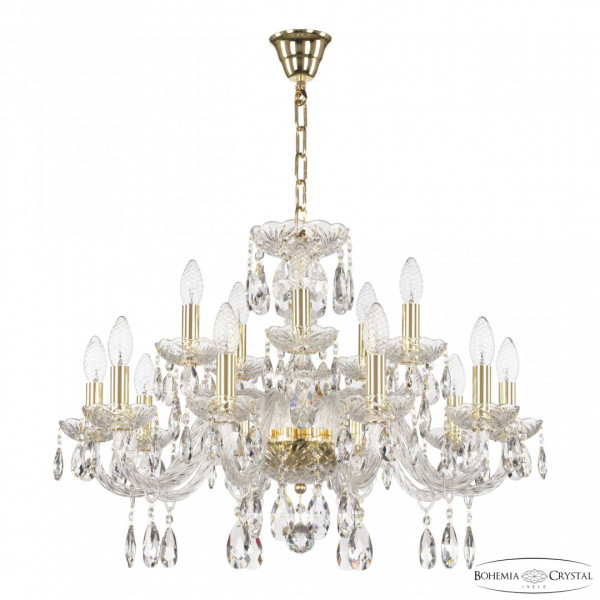 Люстра хрустальная 117/10+5/240 G Bohemia Ivele Crystal