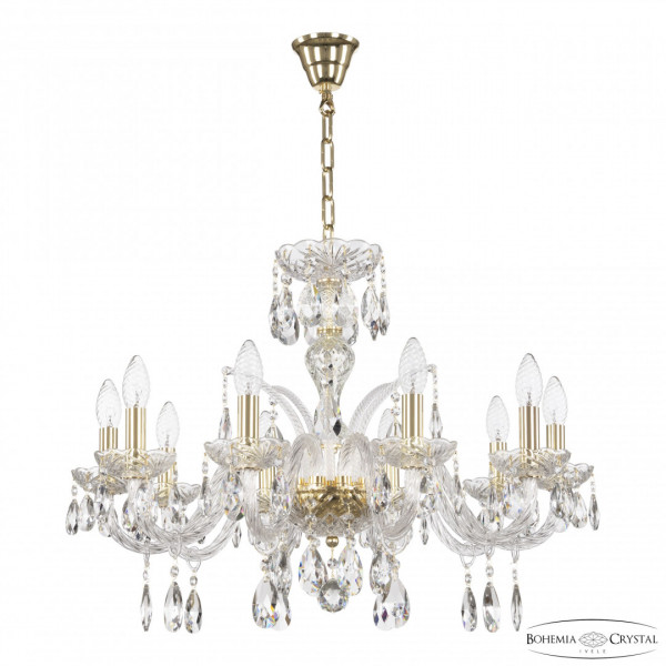 Люстра хрустальная 118/10/240 G Bohemia Ivele Crystal