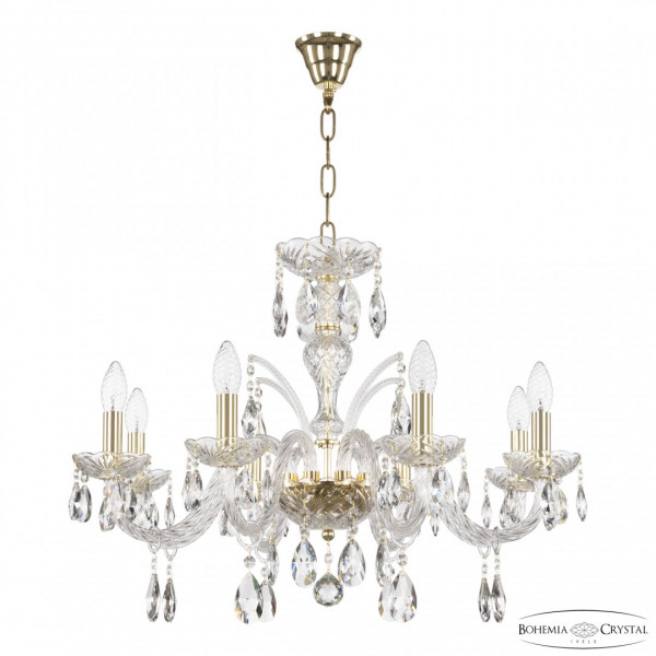 Люстра хрустальная 118/8/240 G Bohemia Ivele Crystal