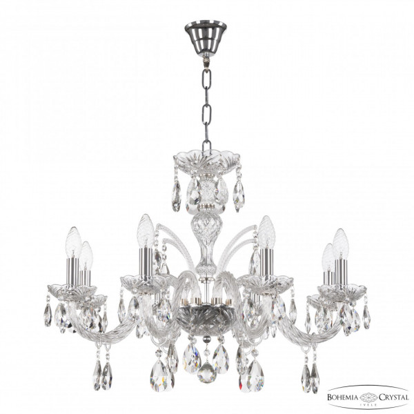 Люстра хрустальная 118/8/240 Ni Bohemia Ivele Crystal