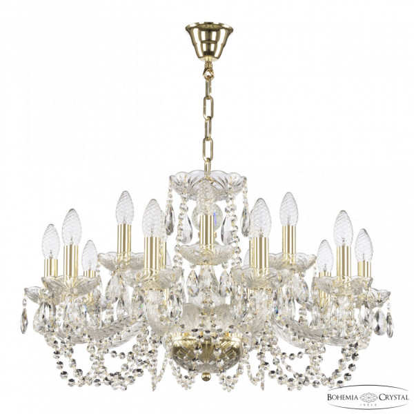 Люстра хрустальная 119/10+5/240 G Bohemia Ivele Crystal