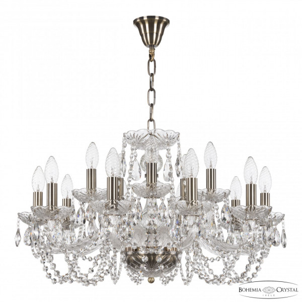 Люстра хрустальная 119/10+5/240 Pa Bohemia Ivele Crystal