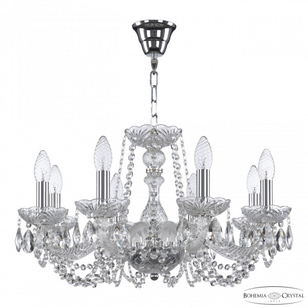 Люстра хрустальная 119/8/200 Ni Bohemia Ivele Crystal