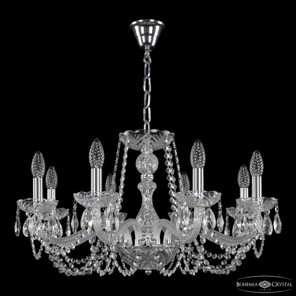 Люстра хрустальная 119/8/240 Ni Bohemia Ivele Crystal