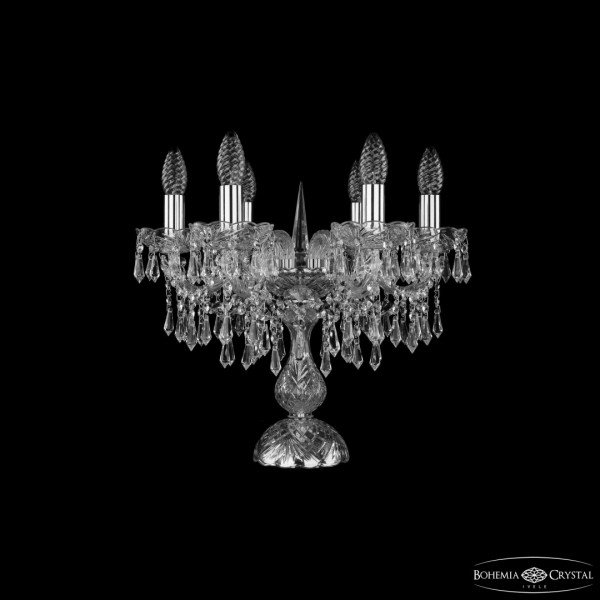 Настольная лампа хрустальная 1403L/6/141-39 Ni Bohemia Ivele Crystal