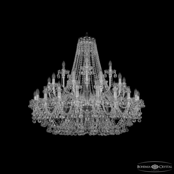 Люстра хрустальная 1409/20+10+5/400 Ni Bohemia Ivele Crystal