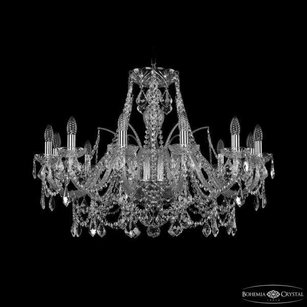 Люстра хрустальная 1411/12/300 Ni Leafs Bohemia Ivele Crystal