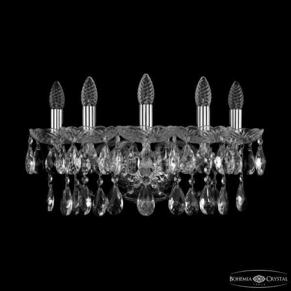 Бра хрустальные 1413B/5/165/XL Ni Bohemia Ivele Crystal