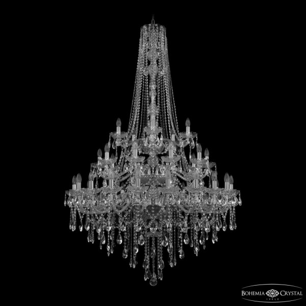 Люстра хрустальная 1415/20+10+5/400/h-182/3d Ni Bohemia Ivele Crystal