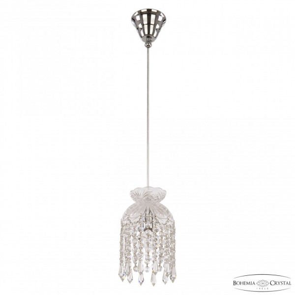Подвесной светильник с хрусталём 14781P/13 Ni Drops Bohemia Ivele Crystal