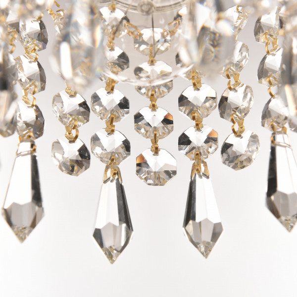 Подвесной светильник с хрусталём 14781P/16 G Drops Bohemia Ivele Crystal