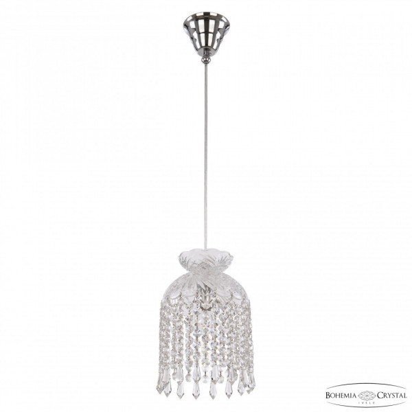 Подвесной светильник с хрусталём 14781P/16 Ni Drops Bohemia Ivele Crystal