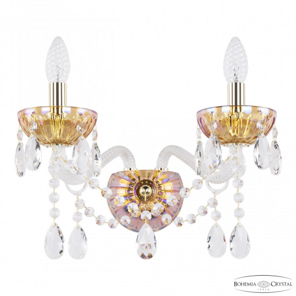 Бра хрустальные 5413B/2/165 G Shampan/M-1H Bohemia Ivele Crystal