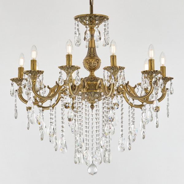 Люстра с хрустальными подвесками AL78101/10/250 B FP Bohemia Ivele Crystal