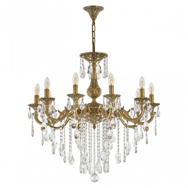 Люстра с хрустальными подвесками AL78101/10/250 B FP Bohemia Ivele Crystal