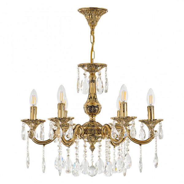 Люстра с хрустальными подвесками AL78101/6/175 A GB Bohemia Ivele Crystal