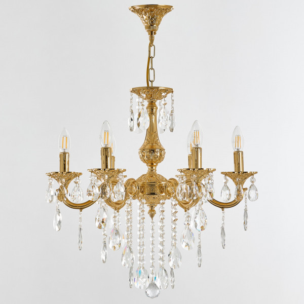 Люстра с хрустальными подвесками AL78101/6/175 B G Bohemia Ivele Crystal