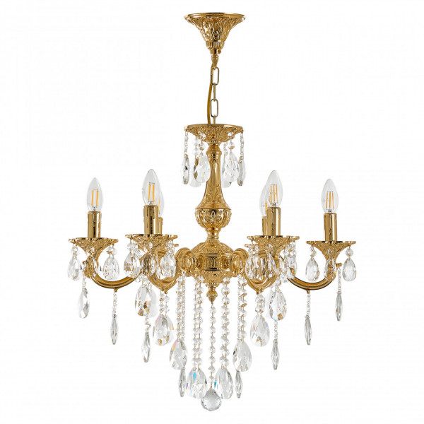 Люстра с хрустальными подвесками AL78101/6/175 B G Bohemia Ivele Crystal