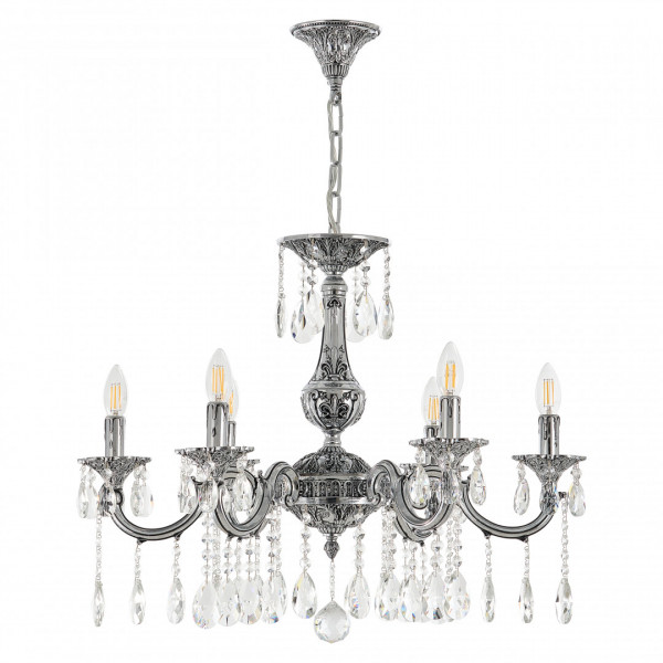 Люстра с хрустальными подвесками AL78101/6/210 A NB Bohemia Ivele Crystal