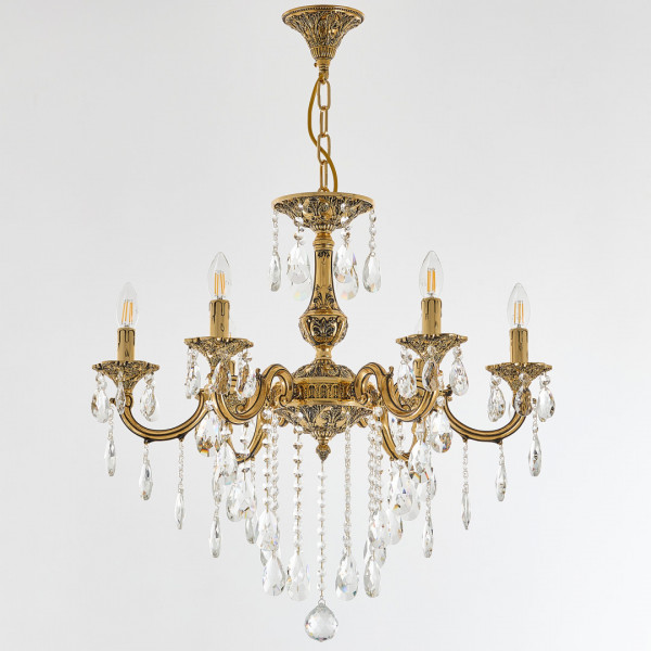 Люстра с хрустальными подвесками AL78101/6/210 B GB Bohemia Ivele Crystal