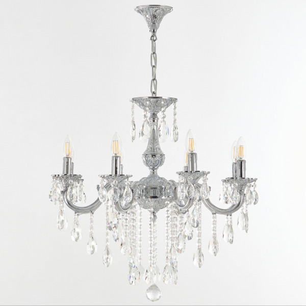 Люстра с хрустальными подвесками AL78101/8/210 B NW Bohemia Ivele Crystal