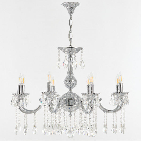 Люстра с хрустальными подвесками AL78101/8/250 A NW Bohemia Ivele Crystal