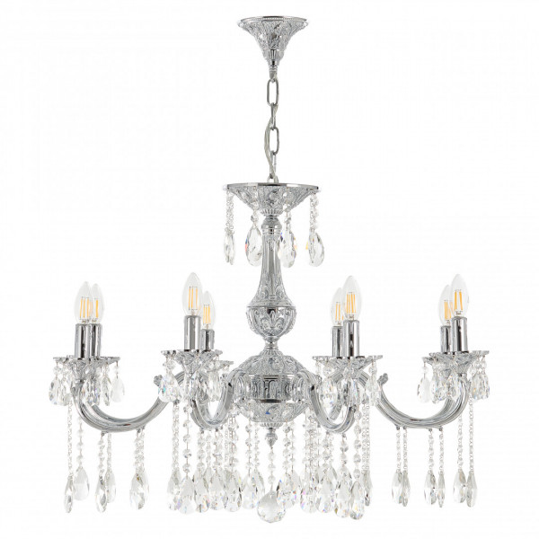 Люстра с хрустальными подвесками AL78101/8/250 A NW Bohemia Ivele Crystal