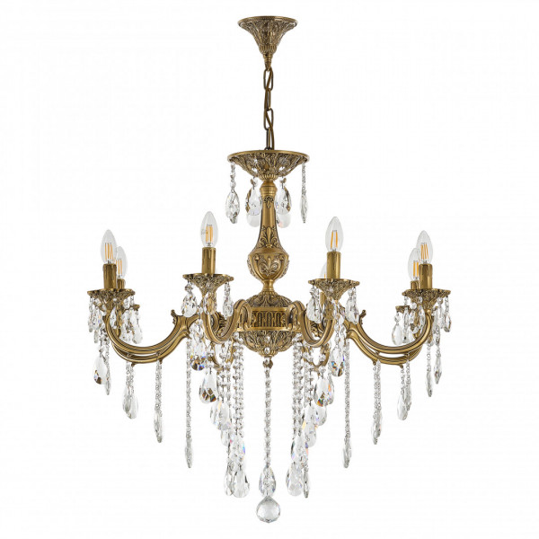Люстра с хрустальными подвесками AL78101/8/250 B FP Bohemia Ivele Crystal
