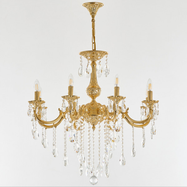 Люстра с хрустальными подвесками AL78101/8/250 B G Bohemia Ivele Crystal