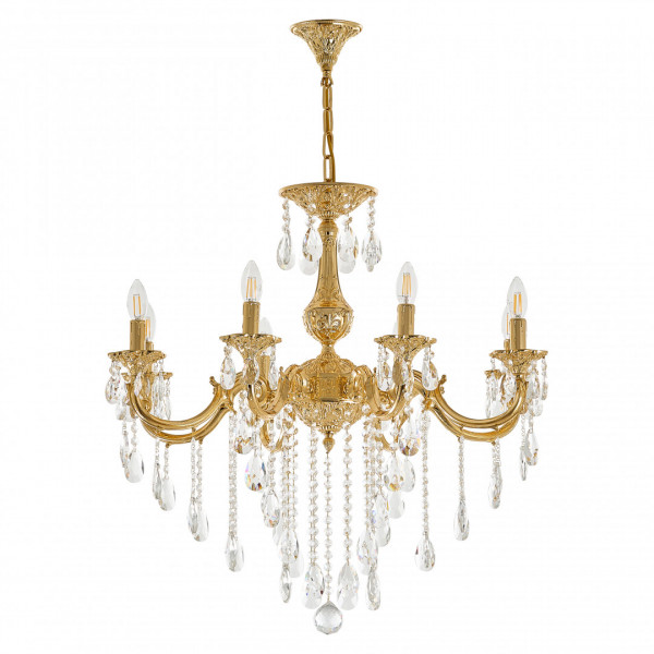 Люстра с хрустальными подвесками AL78101/8/250 B G Bohemia Ivele Crystal