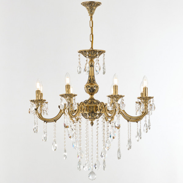 Люстра с хрустальными подвесками AL78101/8/250 B GB Bohemia Ivele Crystal