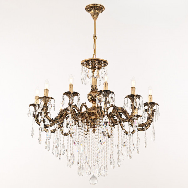 Люстра с хрустальными подвесками AL79101/12/300 B GB Bohemia Ivele Crystal