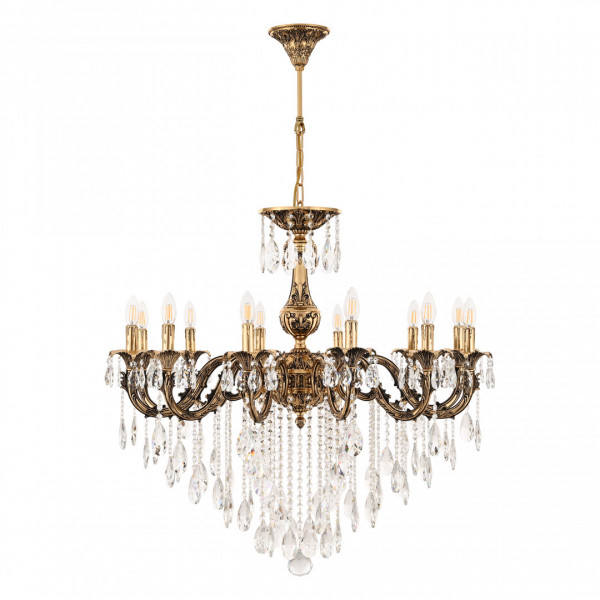 Люстра с хрустальными подвесками AL79101/12/300 B GB Bohemia Ivele Crystal