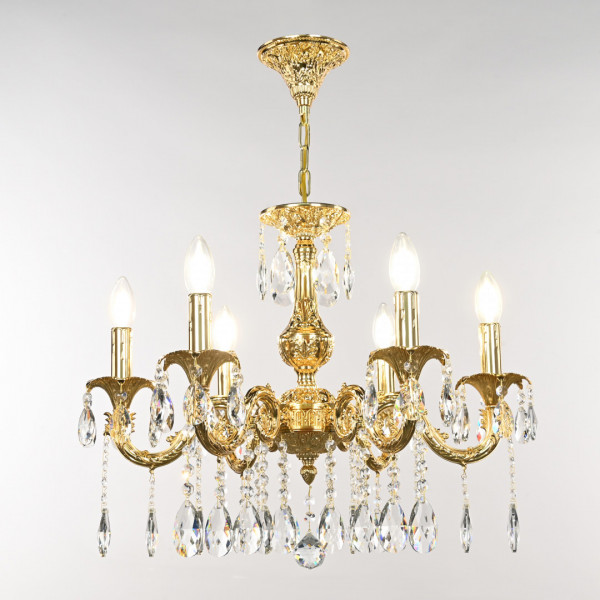 Люстра с хрустальными подвесками AL79101/6/175 A G Bohemia Ivele Crystal