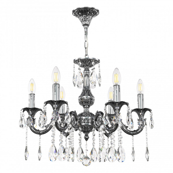 Люстра с хрустальными подвесками AL79101/6/175 A NB Bohemia Ivele Crystal