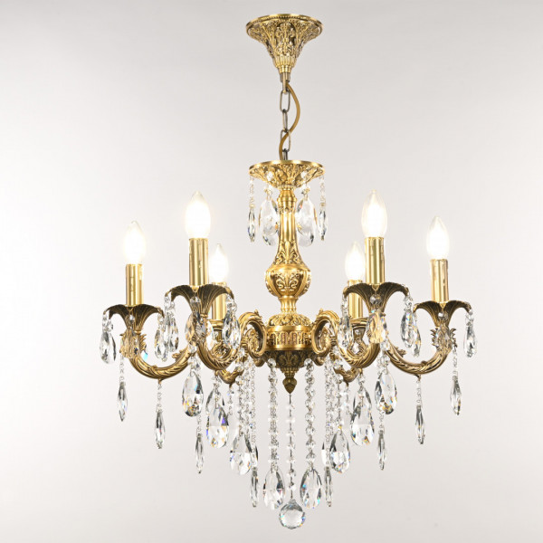 Люстра с хрустальными подвесками AL79101/6/175 B FP Bohemia Ivele Crystal