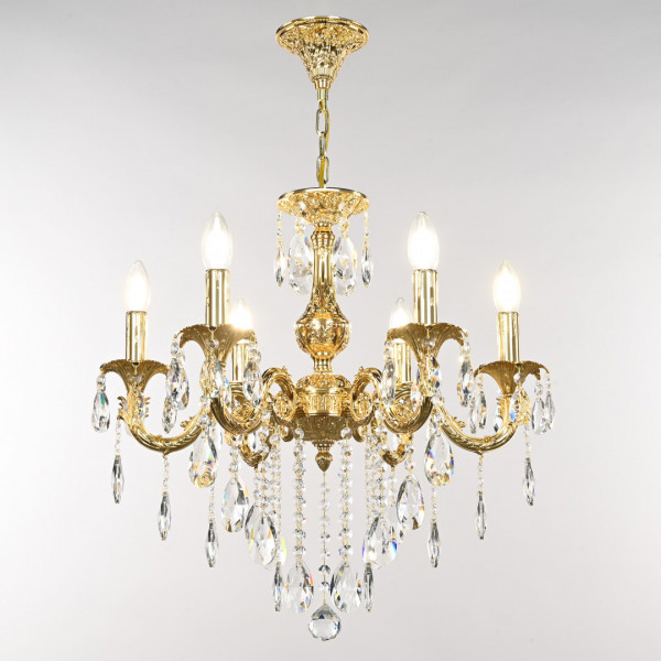 Люстра с хрустальными подвесками AL79101/6/175 B G Bohemia Ivele Crystal