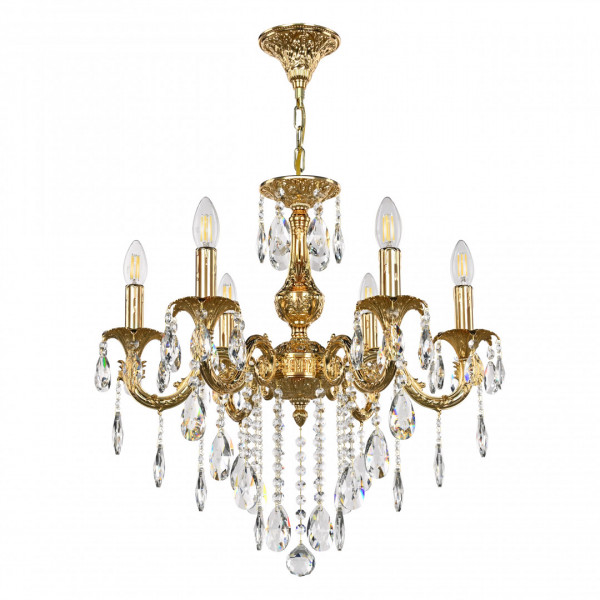 Люстра с хрустальными подвесками AL79101/6/175 B G Bohemia Ivele Crystal