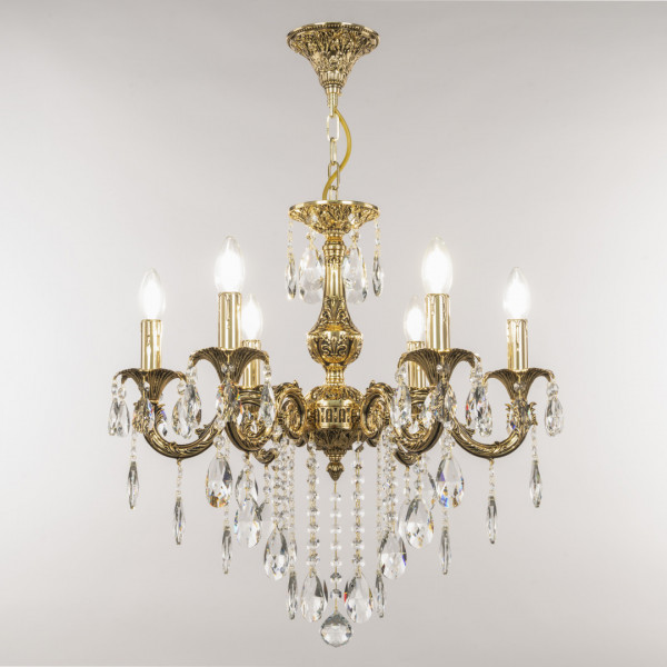 Люстра с хрустальными подвесками AL79101/6/175 B GB Bohemia Ivele Crystal