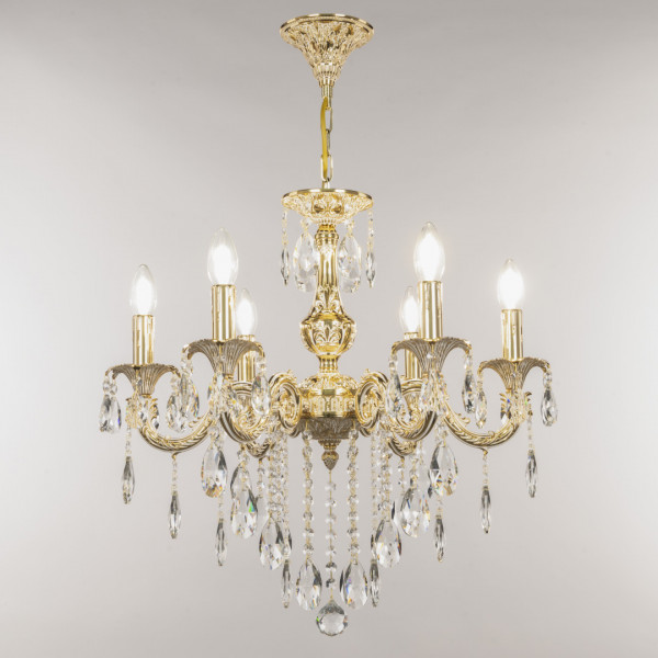 Люстра с хрустальными подвесками AL79101/6/175 B GW Bohemia Ivele Crystal