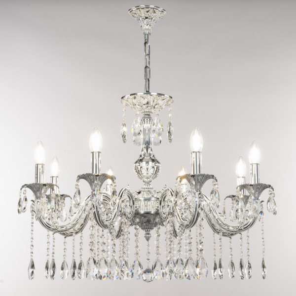 Люстра с хрустальными подвесками AL79101/8/250 A NW Bohemia Ivele Crystal