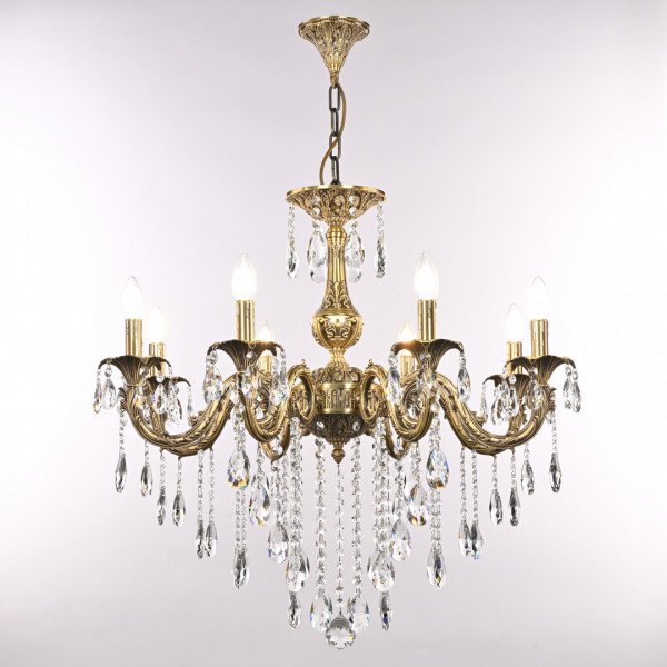Люстра с хрустальными подвесками AL79101/8/250 B FP Bohemia Ivele Crystal
