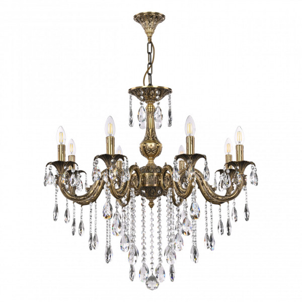 Люстра с хрустальными подвесками AL79101/8/250 B FP Bohemia Ivele Crystal