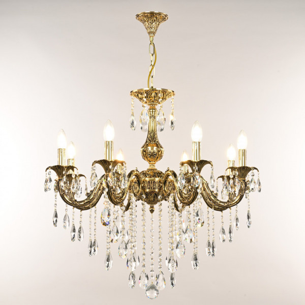 Люстра с хрустальными подвесками AL79101/8/250 B GB Bohemia Ivele Crystal