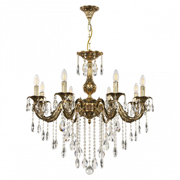 Люстра с хрустальными подвесками AL79101/8/250 B GB Bohemia Ivele Crystal