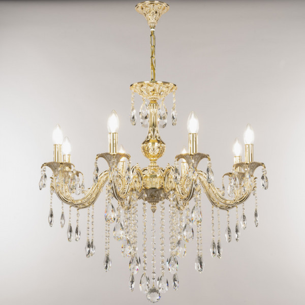 Люстра с хрустальными подвесками AL79101/8/250 B GW Bohemia Ivele Crystal