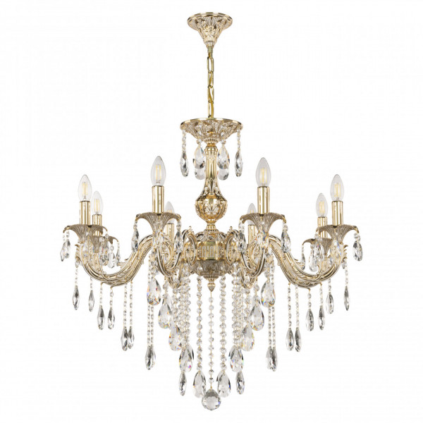 Люстра с хрустальными подвесками AL79101/8/250 B GW Bohemia Ivele Crystal